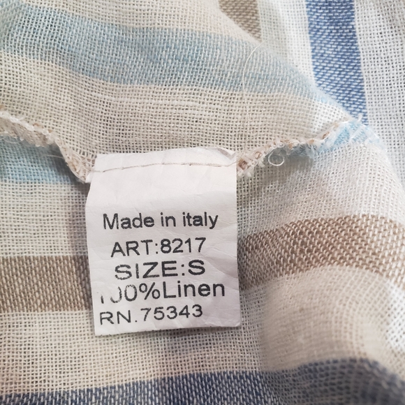Blue Orchid Made in Italy Linen Dress.  NEW - Picture 11 of 12